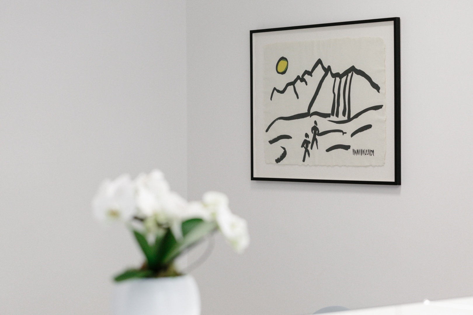 Kunstdruck im Ordinationsraum